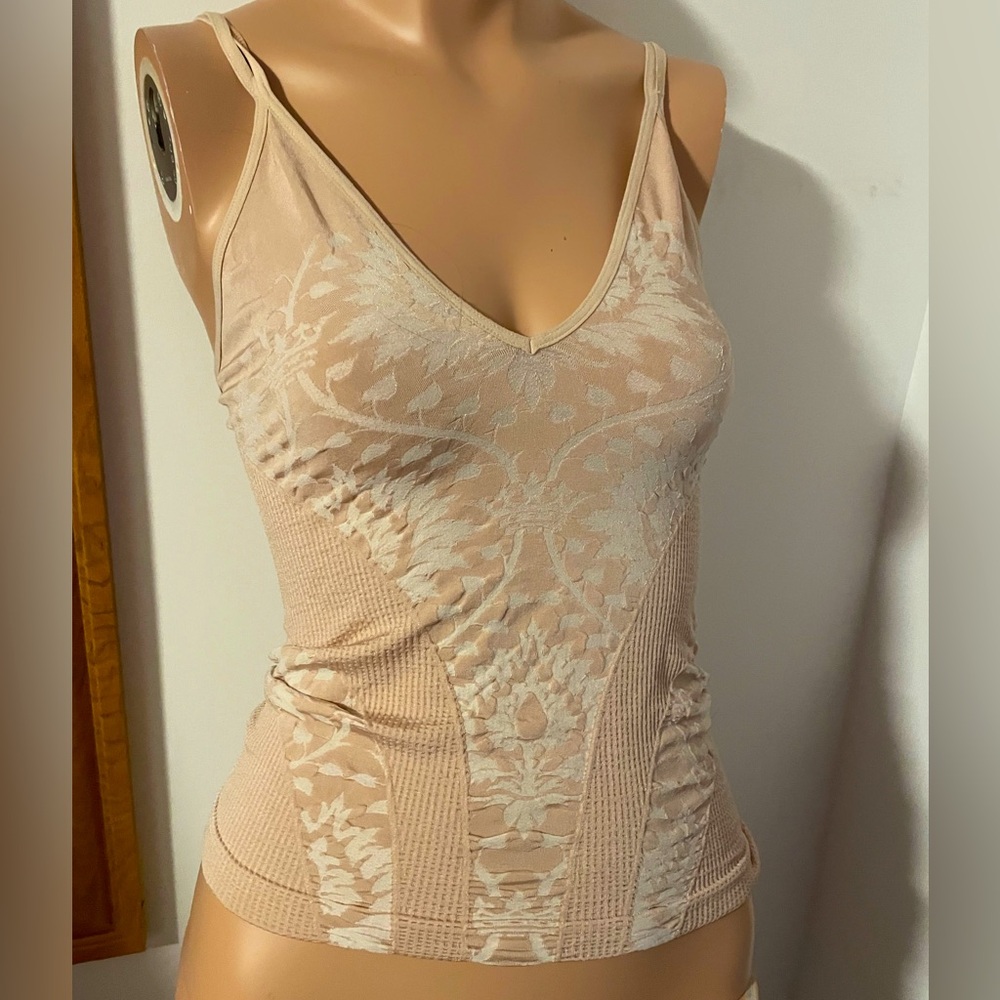 XS/S Free People intimately stretch tank bralette cami top candy
